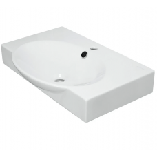 Раковина полувстраиваемая Sanita Luxe Infiniti INF65SLWB01 белая